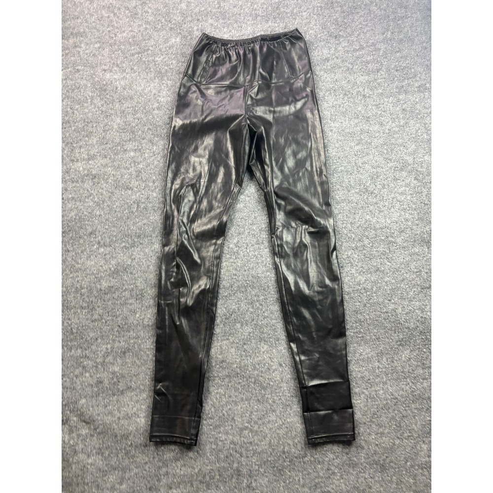 Wilfred Free Aritzia Daria Faux Leather Leggings Womens Small Black High Rise